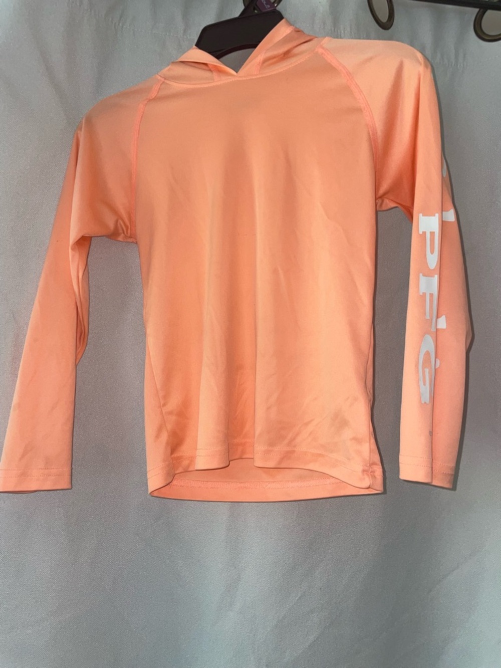 Columbia Kids Peach/Coral Long-Sleeve Swim Rashguard